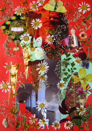 Collages titled "Red house." by Phil Colisov, Original Artwork, Other