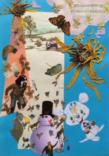 Collages titulada "SANTA......" por Phil Colisov, Obra de arte original, Otro