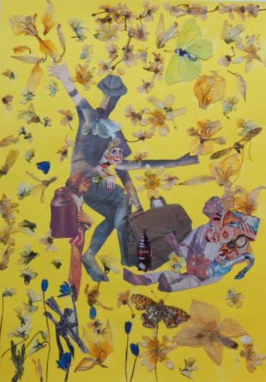 Collages intitulée "Frankie teardrop..." par Phil Colisov, Œuvre d'art originale, Autre