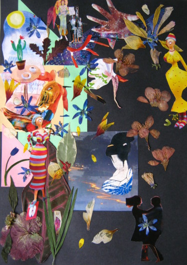 Collages intitulée "Nocturne n.3." par Phil Colisov, Œuvre d'art originale, Autre