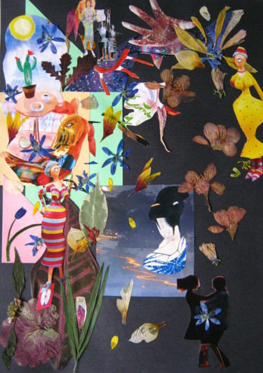 Collages getiteld "Nocturne n.3." door Phil Colisov, Origineel Kunstwerk, Anders