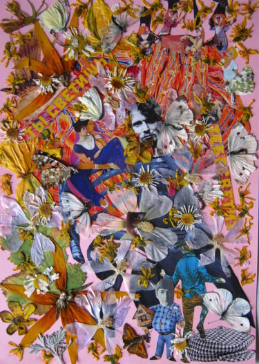 Collages intitolato "Hats off to John ,…" da Phil Colisov, Opera d'arte originale, Altro