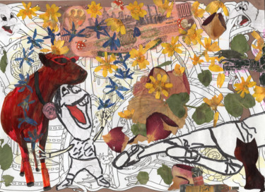Collages intitulée "Wild things." par Phil Colisov, Œuvre d'art originale, Collages