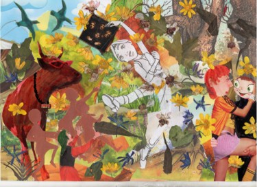 Collages intitolato "Kiss your Queens." da Phil Colisov, Opera d'arte originale, Collages