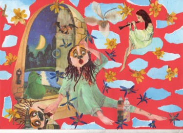 Collages titled "He!?" by Phil Colisov, Original Artwork, Collages