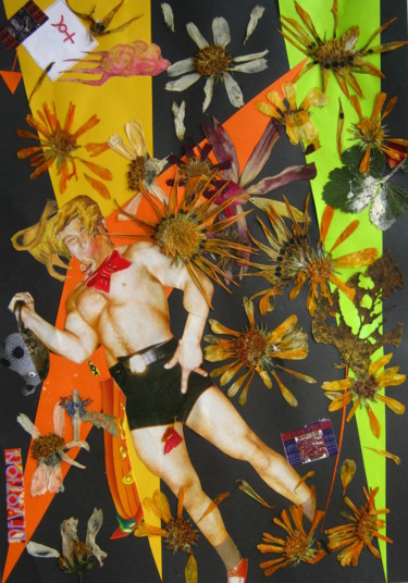 Collages intitulée "Dude" par Phil Colisov, Œuvre d'art originale, Autre
