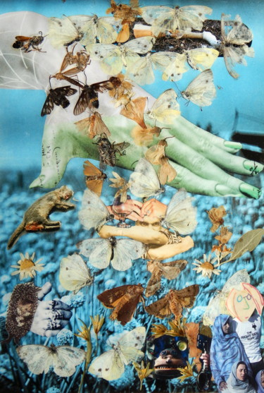 Collages intitulée "Fierce longing" par Phil Colisov, Œuvre d'art originale, Autre