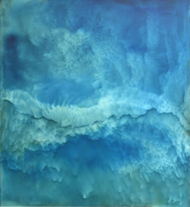 Pintura intitulada "ciel de glace" por Phil Pierride, Obras de arte originais