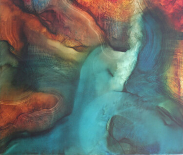 Peinture intitulée "ivresse des lenteurs" par Phil Pierride, Œuvre d'art originale, Huile