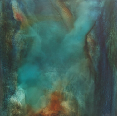 Peinture intitulée "dans l'eau" par Phil Pierride, Œuvre d'art originale