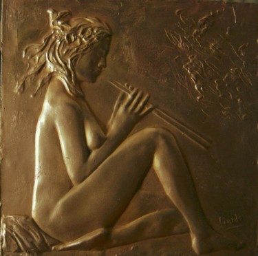 Sculpture titled "Eutèrpe" by Filippo Liardo, Original Artwork