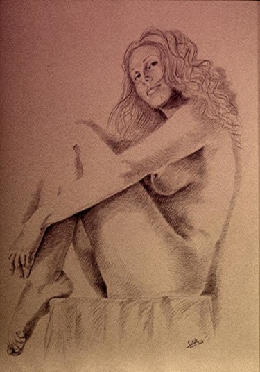 Pittura intitolato "figura femminile" da Filippo Liardo, Opera d'arte originale, Olio