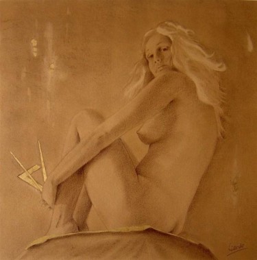 Painting titled "Urania" by Filippo Liardo, Original Artwork, Oil