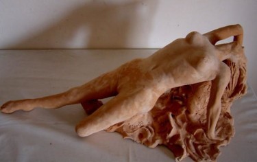 Scultura intitolato "nudo" da Filippo Liardo, Opera d'arte originale, Ceramica