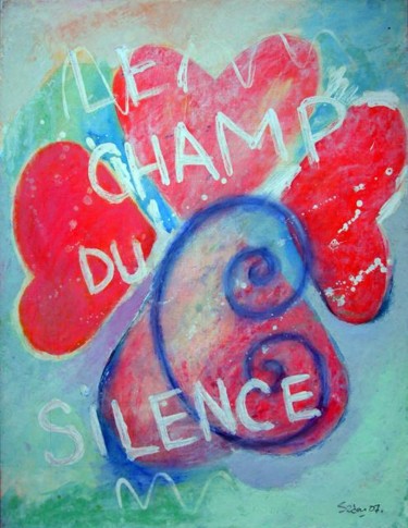 Peinture intitulée "LE CHAMP DU SILENCE" par Sadon Gérard, Œuvre d'art originale