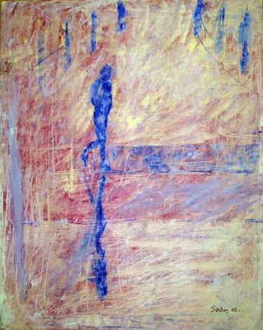 Peinture intitulée "SOUS L'AVERSE" par Sadon Gérard, Œuvre d'art originale