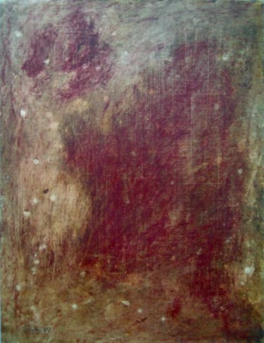 Peinture intitulée "LA CARTA ROSSA" par Sadon Gérard, Œuvre d'art originale