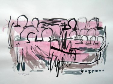 Peinture intitulée "LA CENE-SERIE 2/10" par Sadon Gérard, Œuvre d'art originale, Huile