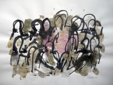 Peinture intitulée "LA CENE-SERIE 6/10" par Sadon Gérard, Œuvre d'art originale, Huile