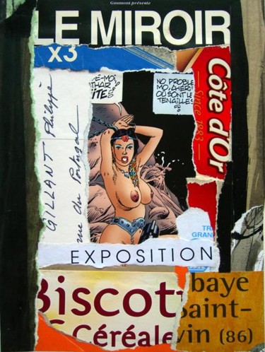 Collages intitulée "SANS-TITRE" par Sadon Gérard, Œuvre d'art originale