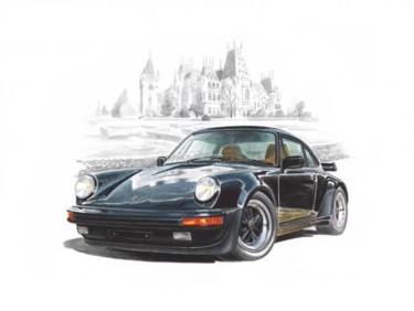 Peinture intitulée "911 Turbo" par Philip Godet, Œuvre d'art originale