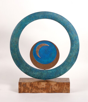 Sculpture titled "Cycles V" by Philip Hearsey, Original Artwork, Bronze