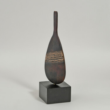 Sculpture intitulée "Flask" par Philip Hearsey, Œuvre d'art originale, Bronze