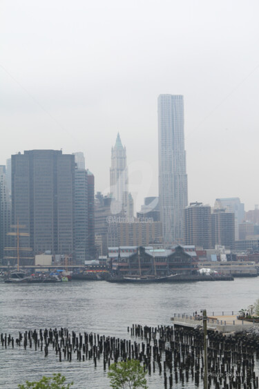 Fotografía titulada "NYC Brumes 03" por Philip Rejean, Obra de arte original, Fotografía digital Montado en Cartulina