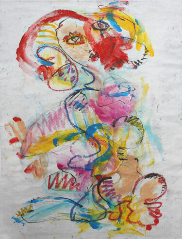 Pintura titulada "DANSEUSE DE REVE" por Philip/Ulrike Langen, Obra de arte original, Acrílico