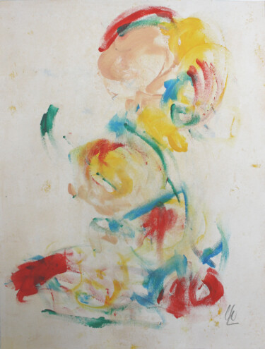 Malerei mit dem Titel "PAS DE CE MONDE" von Philip/Ulrike Langen, Original-Kunstwerk, Acryl