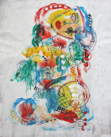 Malerei mit dem Titel "GÖTTLICH" von Philip/Ulrike Langen, Original-Kunstwerk, Acryl