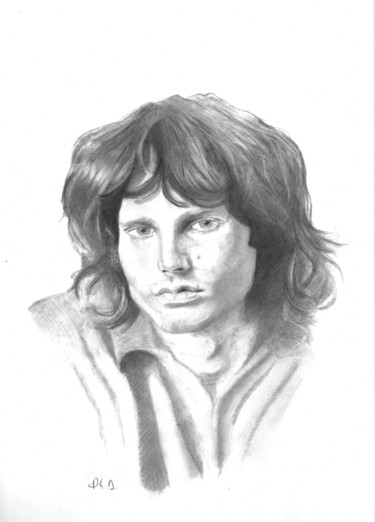 Drawing titled "Jim" by Philip Dietrich, Original Artwork, Pencil