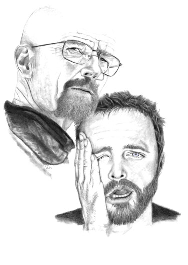 Drawing titled "Breaking Bad 2" by Philip Dietrich, Original Artwork, Graphite