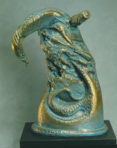 Sculptuur getiteld "TEAPOT 04" door Philipp Rukavishnikov, Origineel Kunstwerk, Bronzen