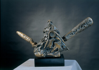 Sculptuur getiteld "Teapot 11" door Philipp Rukavishnikov, Origineel Kunstwerk, Bronzen