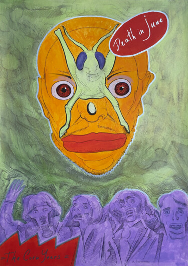 Pittura intitolato "Poster 255" da Philipp Rukavishnikov, Opera d'arte originale, Acrilico