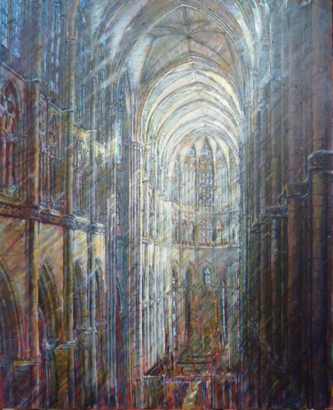 Peinture intitulée "La verticalité en l…" par Philippe Lasselin, Œuvre d'art originale, Acrylique