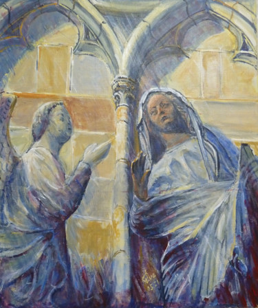 Pittura intitolato "Ave Maria" da Philippe Lasselin, Opera d'arte originale, Acrilico