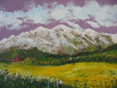 Peinture intitulée "Mes montagnes en Is…" par Philippe Allier, Œuvre d'art originale
