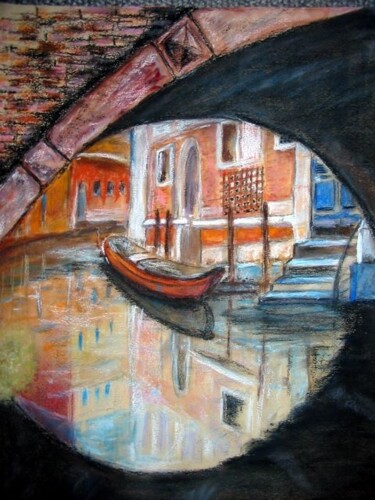 Drawing titled "Venise." by Philippe Allier, Original Artwork