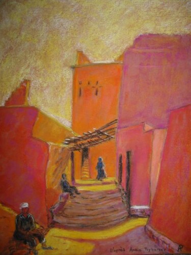 Dessin intitulée "Maroc" par Philippe Allier, Œuvre d'art originale