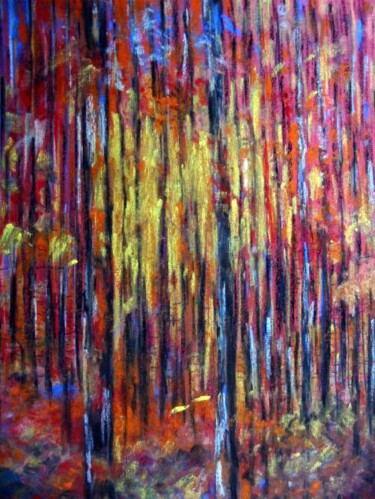 Dessin intitulée "La forêt d'après l'…" par Philippe Allier, Œuvre d'art originale
