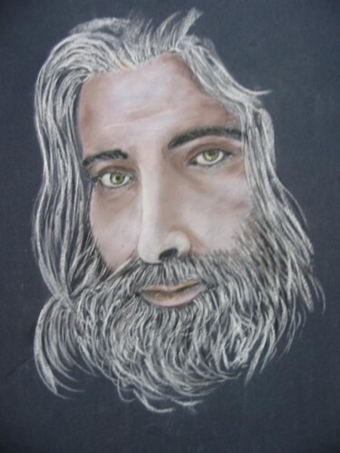 Tekening getiteld "Portrait d'homme." door Philippe Allier, Origineel Kunstwerk