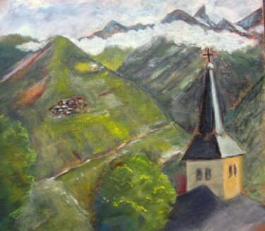 Drawing titled "Eglise Saint Bon en…" by Philippe Allier, Original Artwork