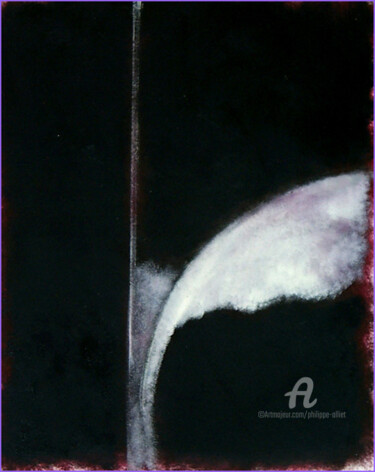 Peinture intitulée "Abstraction blanche…" par Philippe Alliet, Œuvre d'art originale, Huile