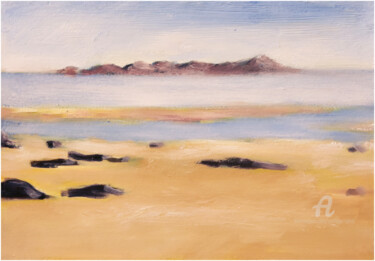 Painting titled "Iles Chausey" by Philippe Alliet, Original Artwork, Oil