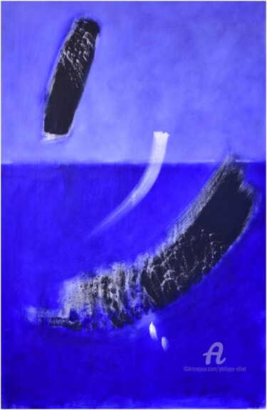 Peinture intitulée "Abstraction maritim…" par Philippe Alliet, Œuvre d'art originale, Huile
