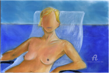 Painting titled "Portrait maritime (…" by Philippe Alliet, Original Artwork, Acrylic