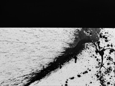 Pittura intitolato "Interface noir 04" da Philippe Alliet, Opera d'arte originale, Acrilico