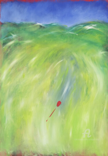 Painting titled "Iguazu végétal" by Philippe Alliet, Original Artwork, Oil